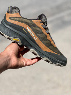 تصویر اصلی: کفش کوهنوردی مردانه مرل Merrell مدل Moab Speed GORE-TEX رنگ زیتونی قهوهای