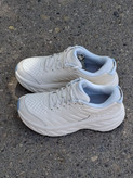 HOKA Bondi 8 White کفش زنانه مردانه سفید | کتونی طبی با جذب ضربه بالا و فناوری Meta-Rocker،شاهرود