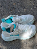 کتونی رانینگ اورجینال هوکا کلیفتون ۹ سفید آبی HOKA Clifton 9 White Cyan در آراد اسپرت شاهرود